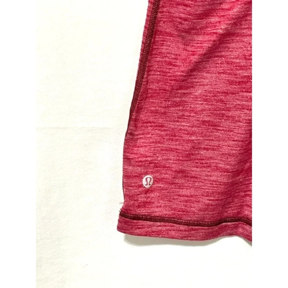Lululemon 4 Red Snakeskin Print Heathered Racer Back Sports Bra Athletic Tank